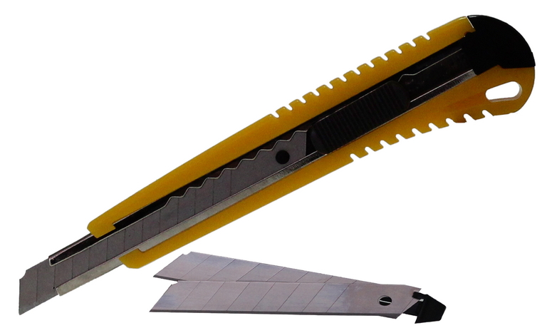 Ніж канцелярський SCHOLZ (4505SCH), автофіксатор, 9 мм + 2 леза